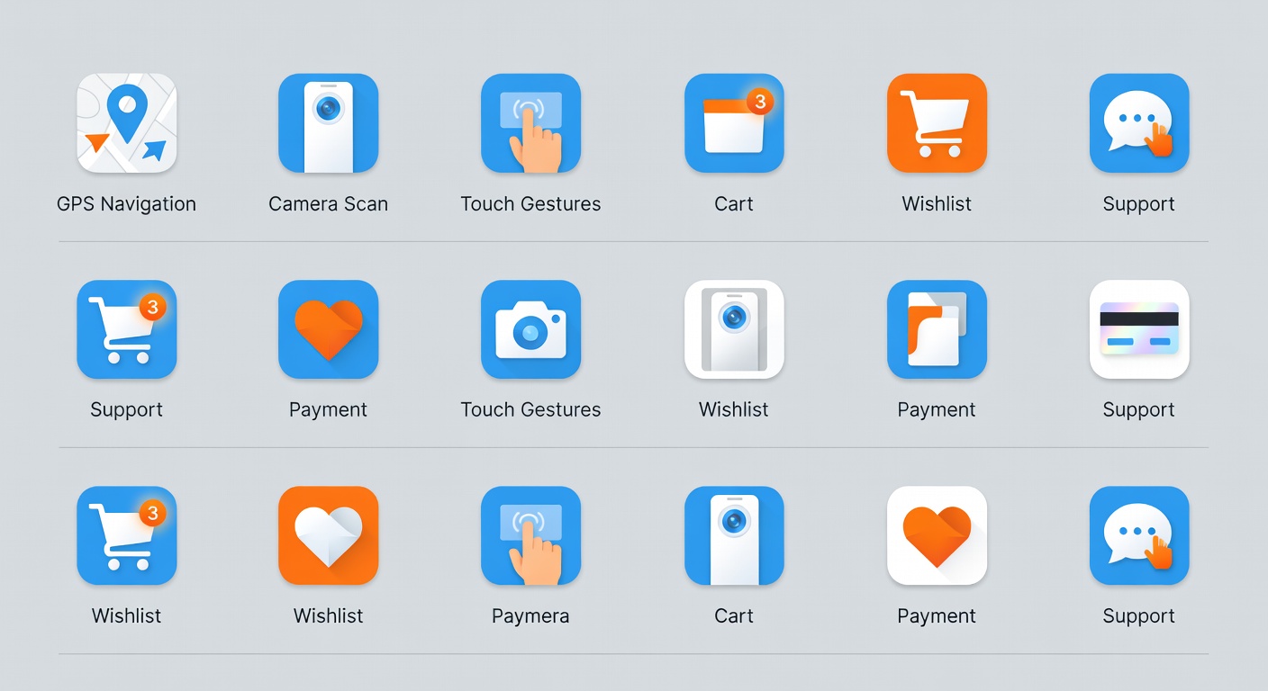 Mobile app UX features overview